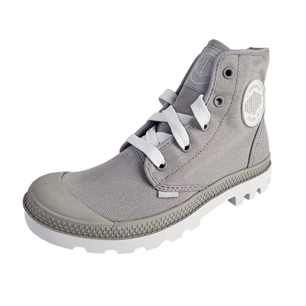 Palladium Blanc Hi Vapor Hiking Canva Gray White